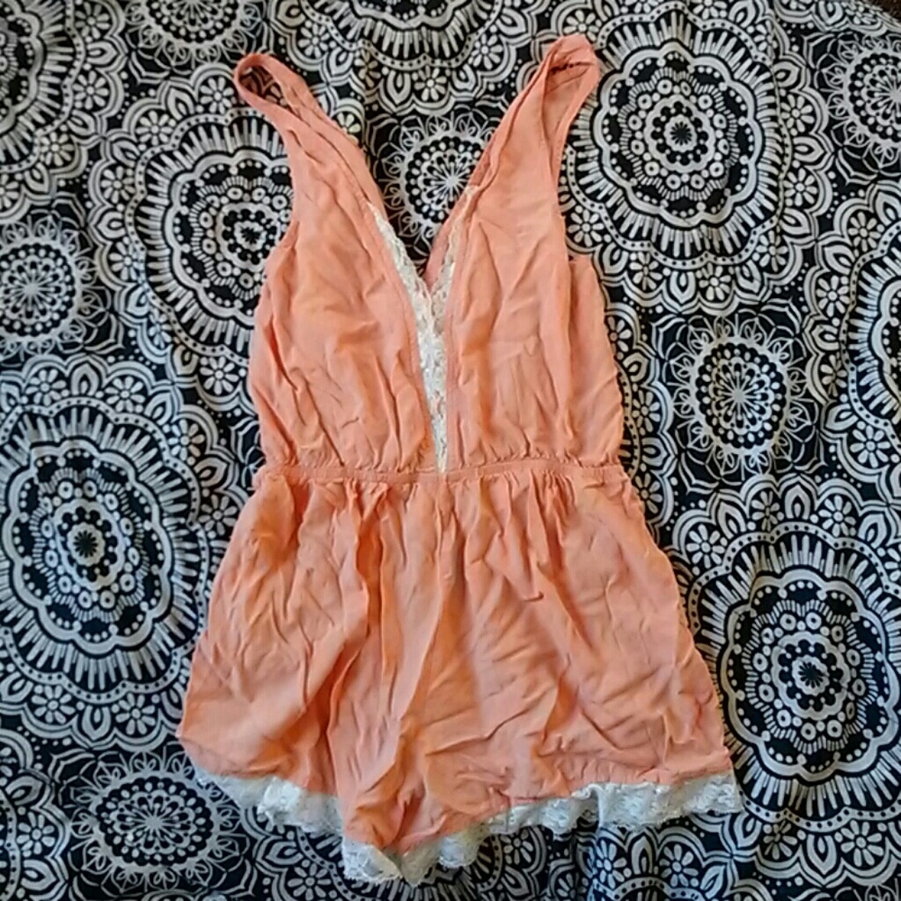 Peach romper